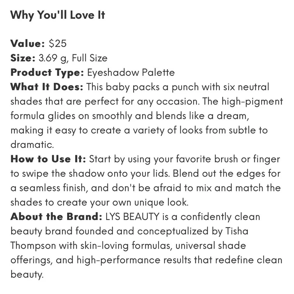 Love Yourself Eyeshadow Palette​​​